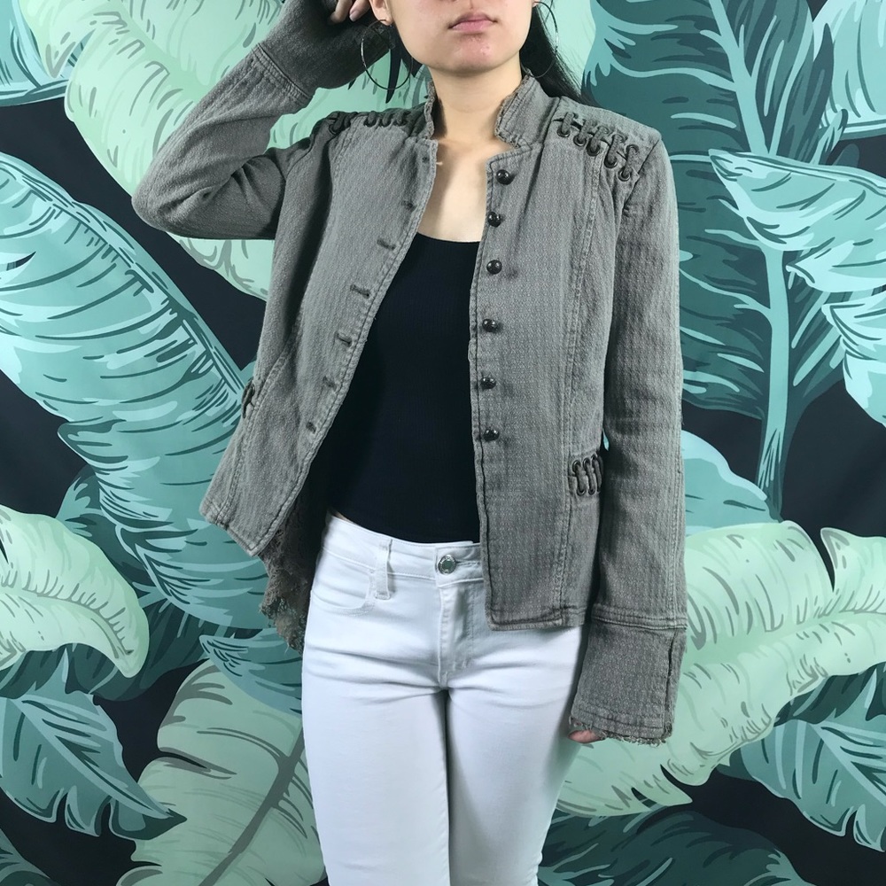Free People | Military Lace Rope Jacket - Picture 2 of 8